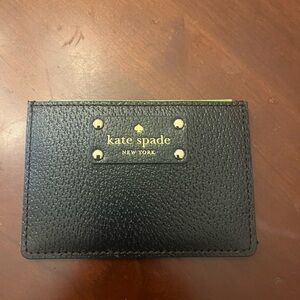 Kate Spade Black Leather Card Case